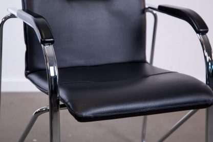 NowyStyl "Samba", Konferenzstuhl, Leder, Chrom/Schwarz – Bild 6