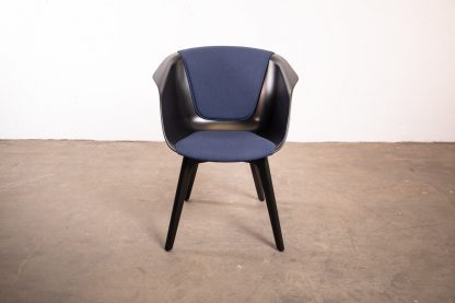 Sedus 4-Fuß-Stuhl "On Spot" US-227, Holzausführung, Schwarz/Blau – Bild 2