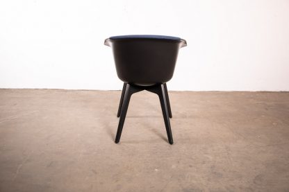 Sedus 4-Fuß-Stuhl "On Spot" US-227, Holzausführung, Schwarz/Blau – Bild 5