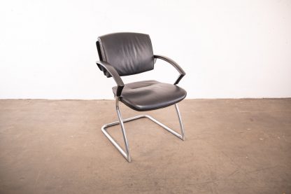 Sedus Freischwinger, Leder, Chrom/Schwarz – Bild 4