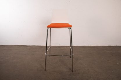 Sedus "meet chair", Barhocker, Chrom/Orange/Weiß – Bild 2