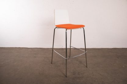 Sedus "meet chair", Barhocker, Chrom/Orange/Weiß – Bild 3