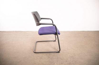 König + Neurath "OKAY.II", Freischwinger, Schwarz/Blau – Bild 4
