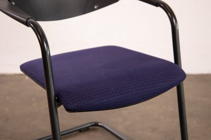 König + Neurath "OKAY.II", Freischwinger, Schwarz/Blau – Bild 6