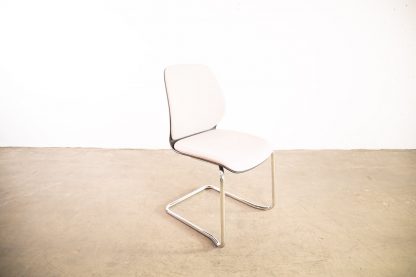 Sedus "se:flex", Freischwinger, Chrom/Beige – Bild 4