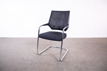 Sedus "Quarterback" dp233, Freischwinger, Chrom/Schwarz