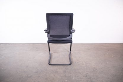 Sedus "Black Dot Net bd 236" Freischwinger mit Netzrücken, Stapelstuhl, Schwarz – Bild 5