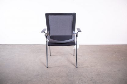 Sedus "Black Dot Net bd228", 4-Fuß-Stuhl, Chrom/Schwarz – Bild 5