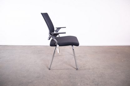 Sedus "Black Dot Net bd228", 4-Fuß-Stuhl, Chrom/Schwarz – Bild 4