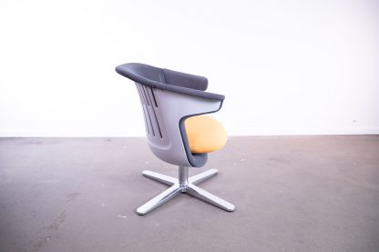 Steelcase "I2I" Loungesessel, Chrom/Grau/Orange – Bild 3