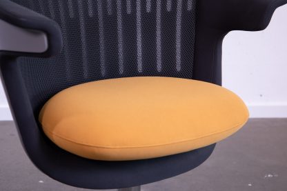 Steelcase "I2I" Loungesessel, Chrom/Grau/Orange – Bild 5