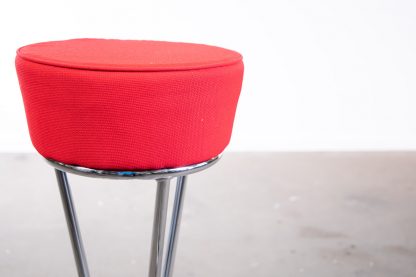 Barhocker, NowyStyl "Pinnacolada", Stoff, Chrom/Rot – Bild 5