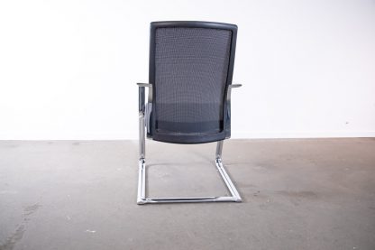 König + Neurath "AGKF390", Freischwinger, Netzrücken, Chrom/Grau – Bild 5
