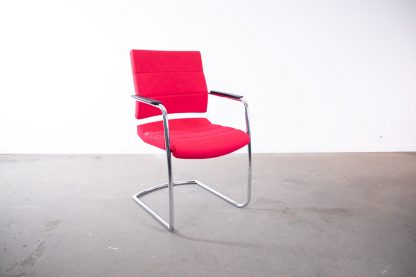 Interstuhl Freischwinger, Chrom/Rot – Bild 3