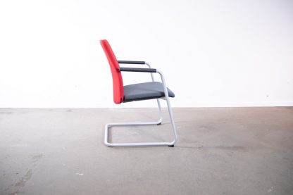 König + Neurath, Freischwinger, Silber/Grau/Rot – Bild 4