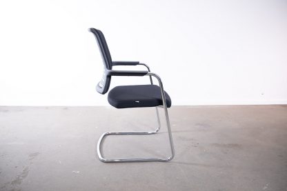 Interstuhl "550H", Freischwinger, Chrom/Schwarz – Bild 4