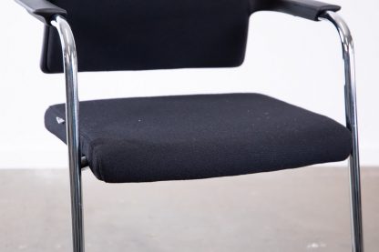 Interstuhl "550H", Freischwinger, Chrom/Schwarz – Bild 6