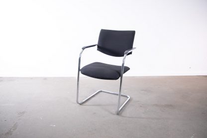 Klöber Freischwinger, Chrom/Schwarz