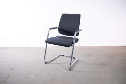Sedus "Black Dot" bd-233, Freischwinger, Chrom/Schwarz