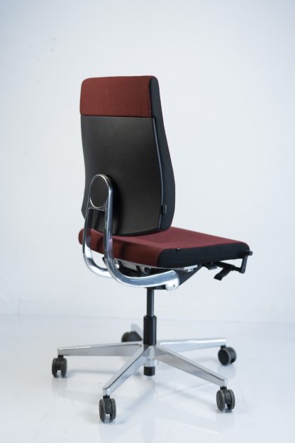 Sedus "Black Dot" BD-102, Bürodrehstuhl, Chrom/Rot/Schwarz – Bild 3