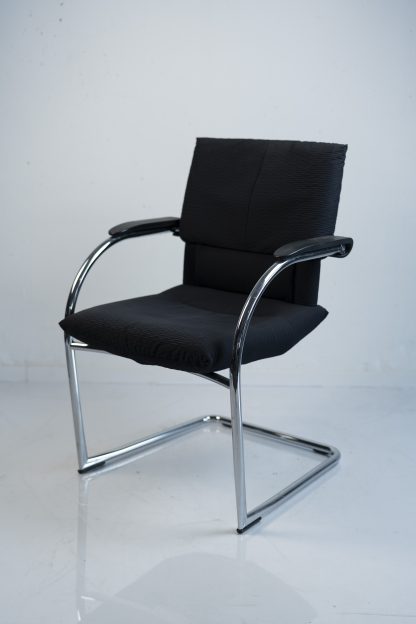 Vitra "Figura", Freischwinger,  Chrom/Dunkelblau
