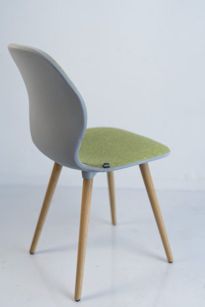 Sedus "se:do", 4-Fuß-Stuhl, Eiche/Grau/Grün – Bild 3