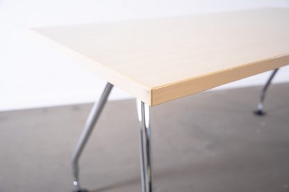 Vitra "Ad hoc" Konferenztisch, Ahorn/Chrom – Bild 8