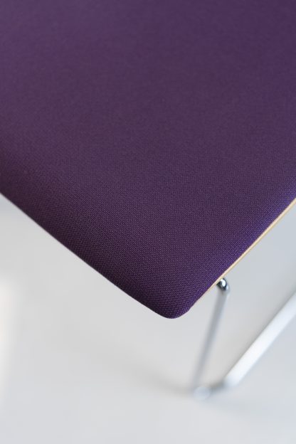 Sedus "Meet chair" mt-246, Kufenstuhl, Chrom/lila – Bild 2