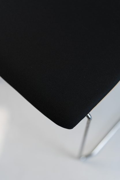 Sedus "Meet chair" mt-246, Kufenstuhl, Chrom/Weiß/Schwarz – Bild 2