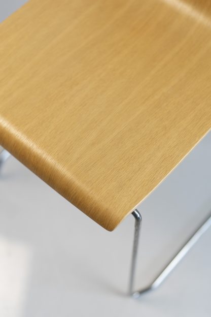 Sedus "Meet chair" mt-246, Kufenstuhl, Chrom/Eiche – Bild 2