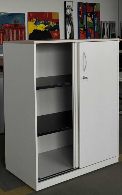 Sideboard mit Akustikwand rot - Steelcase – Bild 2