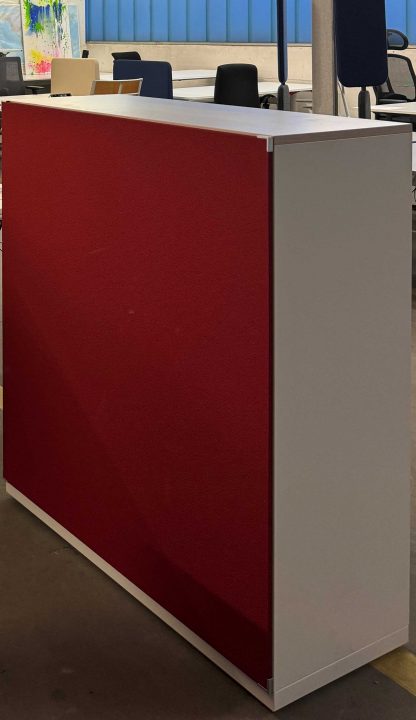 Sideboard mit Akustikwand rot - Steelcase – Bild 3
