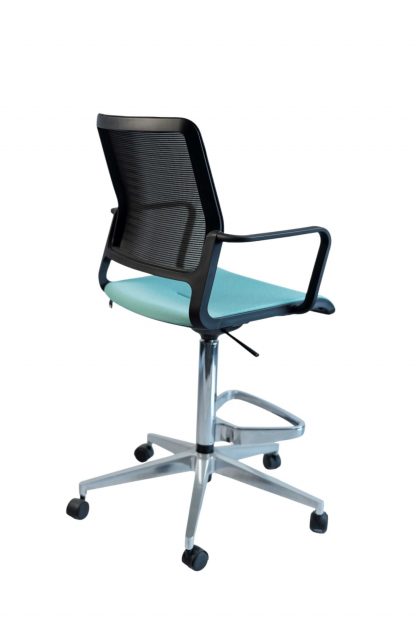 Countersthul "Xilium Counter Swivel Chair Mesh" - NowyStyl – Bild 3